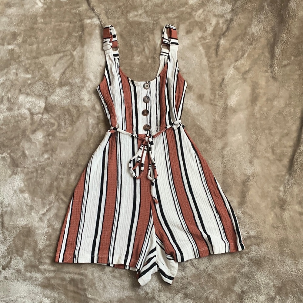 Striped romper